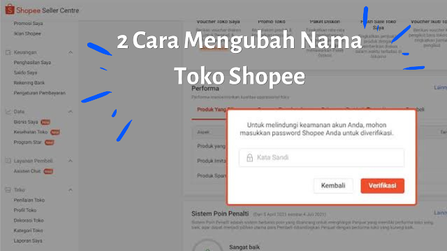 Cara Mengubah Nama Toko Shopee