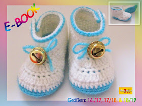 Baby, Häkeln, Anleitung, Babyschuhe, Babyboots, Häkelanleitung