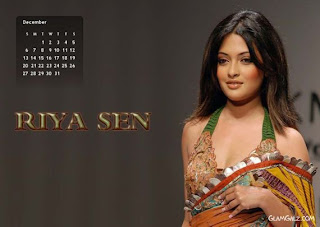 Riya Sen Calendar 2009