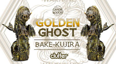 Clutter Exclusive Golden Ghost Edition Bake-Kujira Vinyl Figure by Candie Bolton