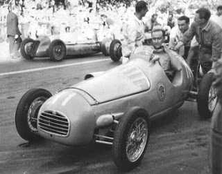 8 de julio de 1948,  Fangio corre por primera vez en Europa