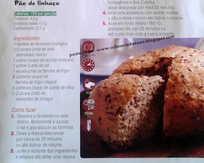 RECEITA DE PÃO DE LINHAÇA