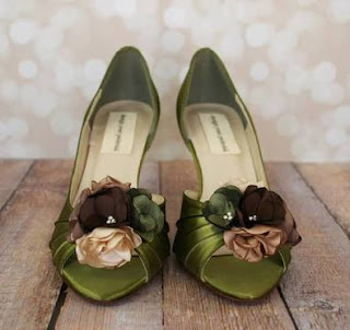 Kelly green women wedding sandals