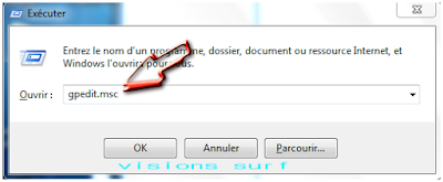 execution de changement des variable de windows