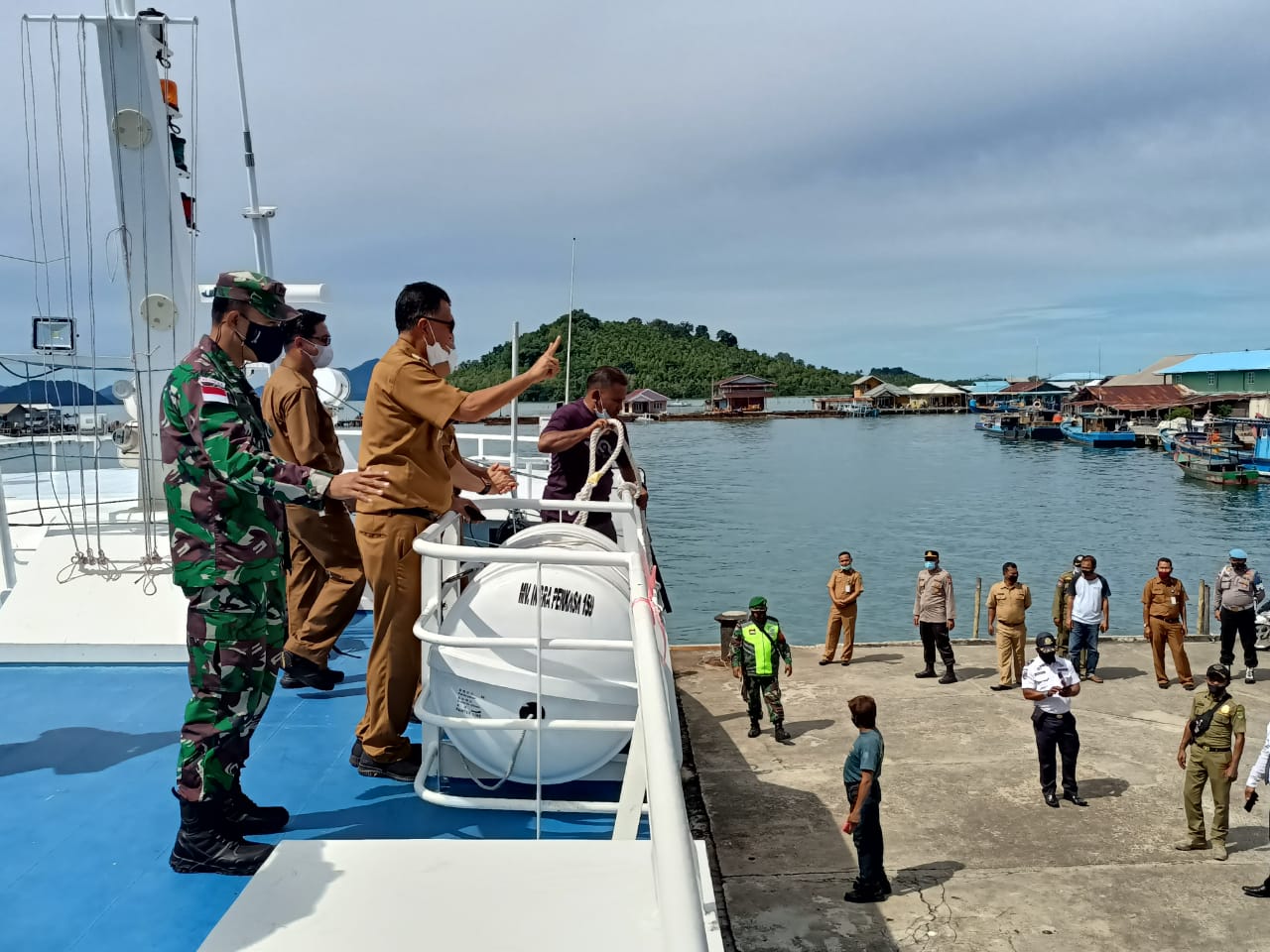 Bupati dan Wabup Natuna Kunker ke Kecamatan Pulau Tiga dan Pulau Tiga Barat