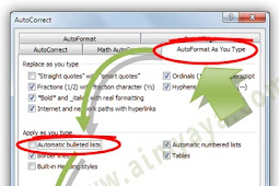 Cara Mematikan Dan Mengaktifkan Bullet Otomatis Di Ms Word