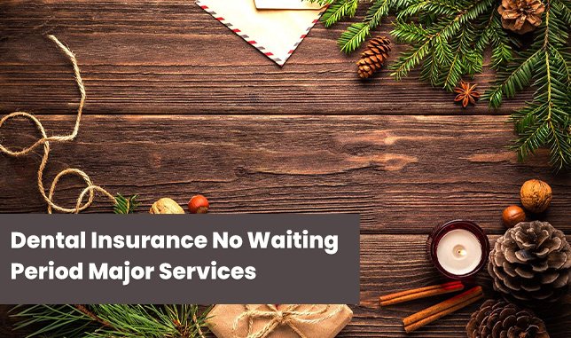 Dental Insurance No Waiting Period Major Services