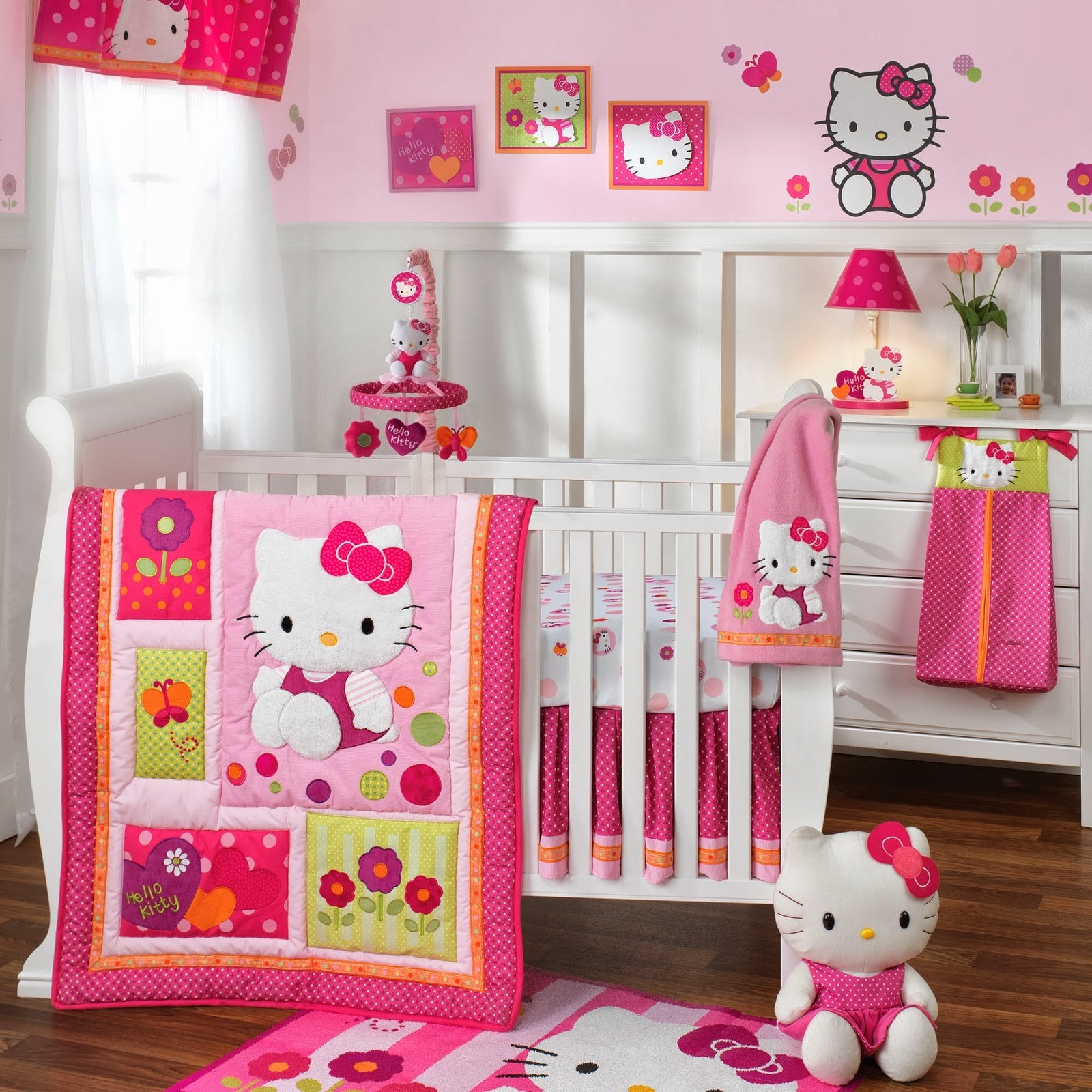 35 Desain Kamar Tidur Hello Kitty Untuk Anak Perempuan Terbaru