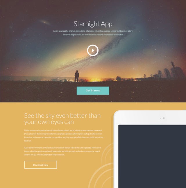 Starnight – PSD Website Template