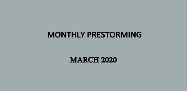 UPSC Monthly Prestorming March for UPSC Prelims 2020