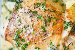 CHICKEN AND POTATOES WITH GARLIC PARMESAN CREAM SAUCE