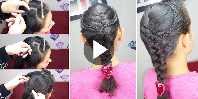 Learn - How To Create Simple And Easy French Braid Hairstyle, See Tutorial