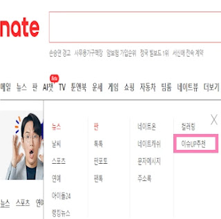 네이트 이슈 UP