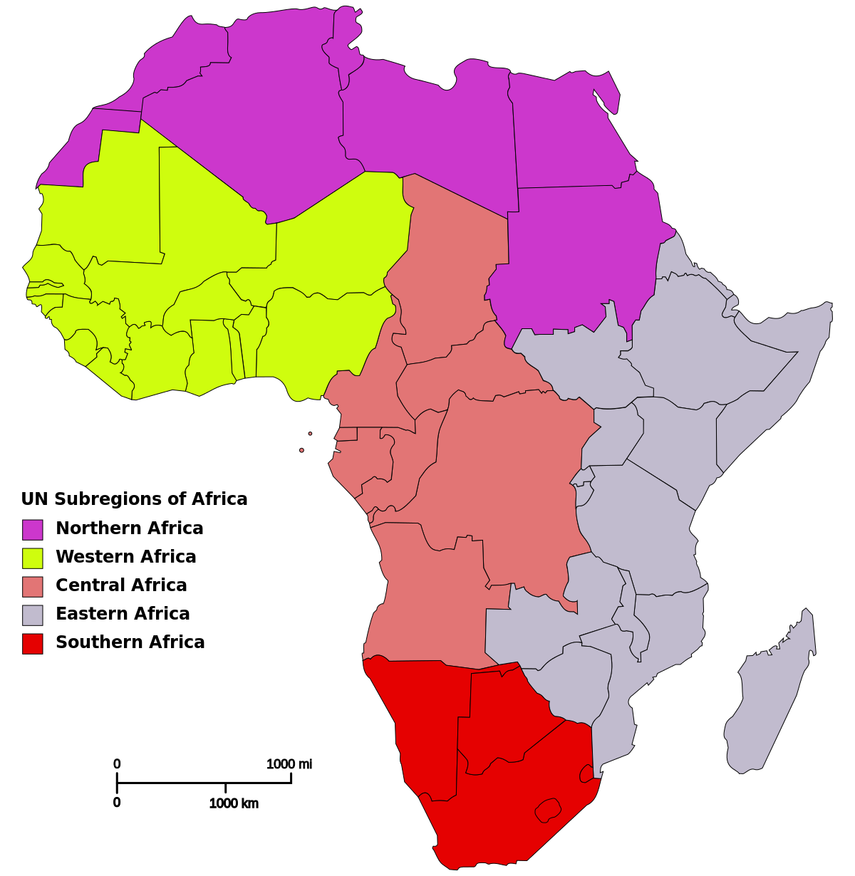 الدول الأفريقية من حيث عدد السكان 2017