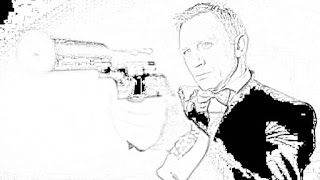 Daniel Craig James Bond coloring pages coloring.filminspector.com