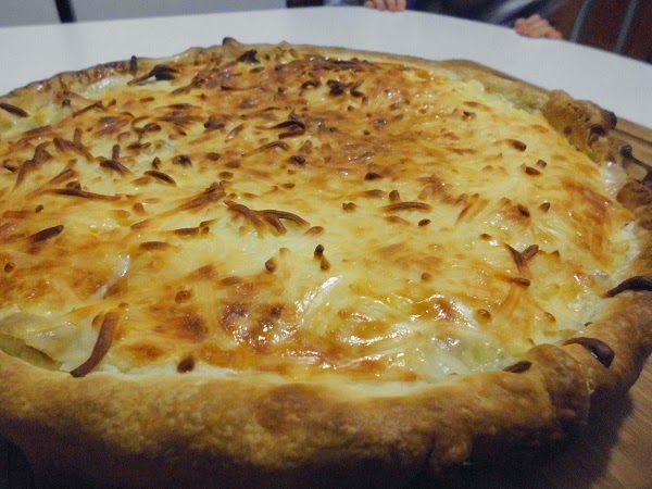 Quiche de beicon y champiñones