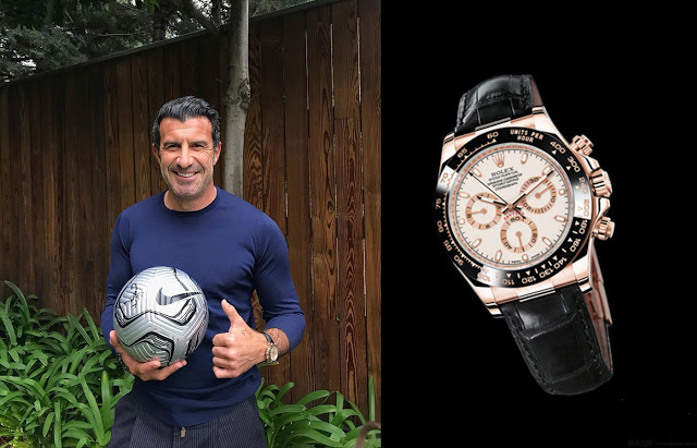 Que relógio veste a lenda portuguesa Luís Figo?