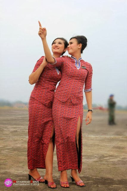aku putri: Cantiknya wanita indonesia dalam balutan seragam pramugari