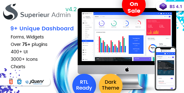 Superieur Admin Template - Themeplatinum