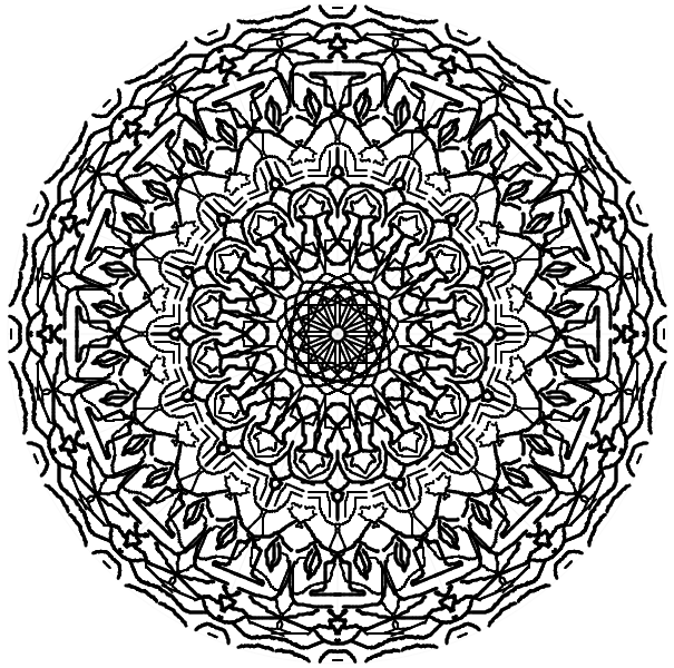 Coloring mandala are therapy