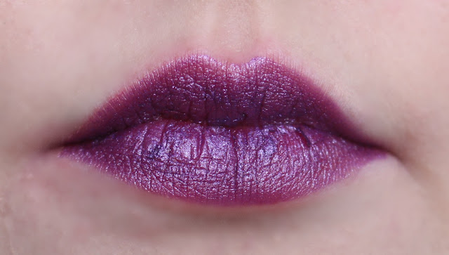 Photo of the Mad Hatter Lipstick from the Urban Decay Alice Through the Looking Glass Collection on my lips