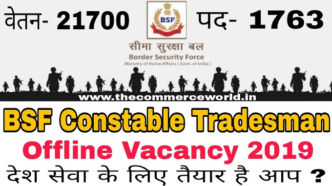 BSF Constable Tradesman Offline Form 2019