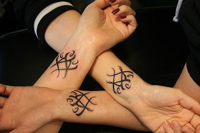 Celtic wrist tattoo