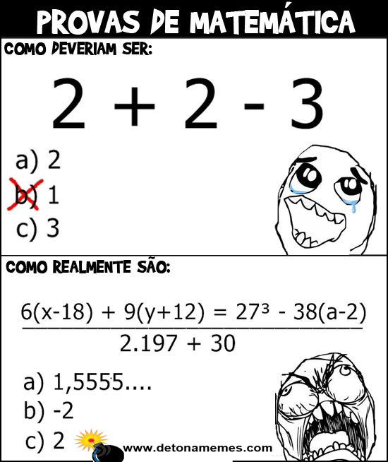 Malditas Provas de Matemática