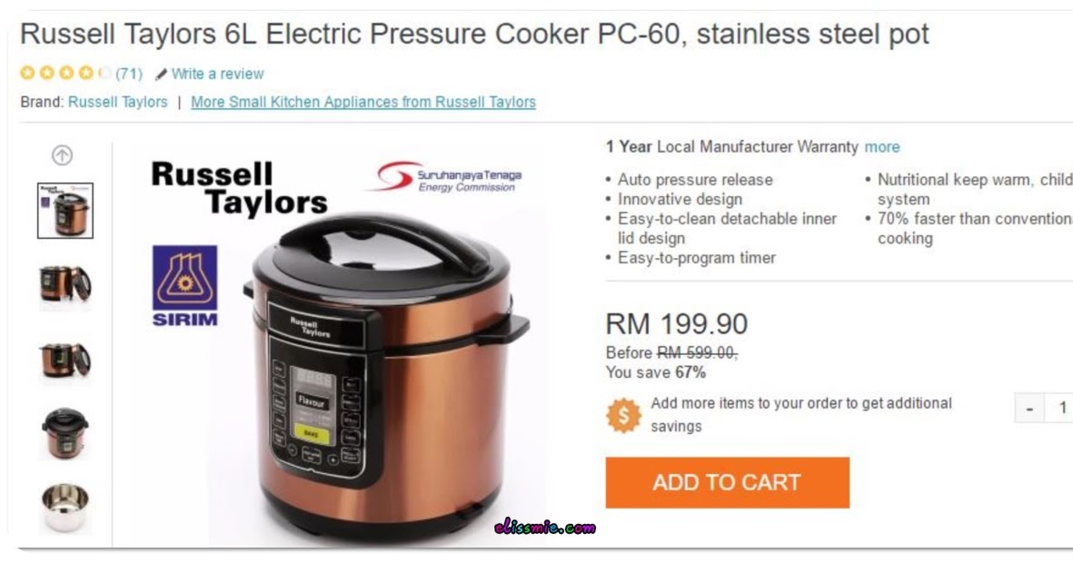 Review Pressure Cooker Russell Taylors  Programmer by day 