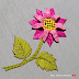 Beautiful hand embroidery easy method, Flower embroidery easy way