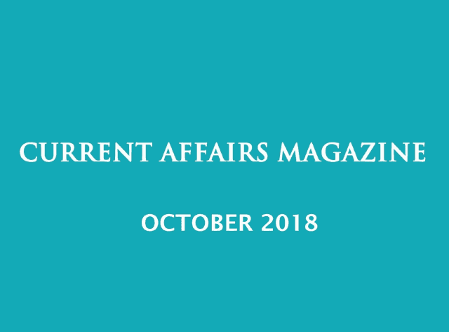 Current Affairs October 2018 iasparliament