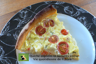 Vie quotidienne de FLaure: Quiche oignons et tomates cerise