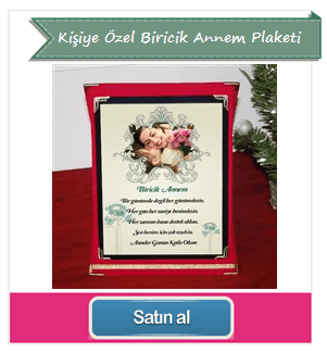 Kişiye Özel Biricik Annem Plaketi