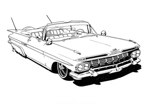 1950s Car Coloring Pages (7 Image) – Colorings.net