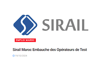 Sirail Maroc Embauche des Opérateurs de Test