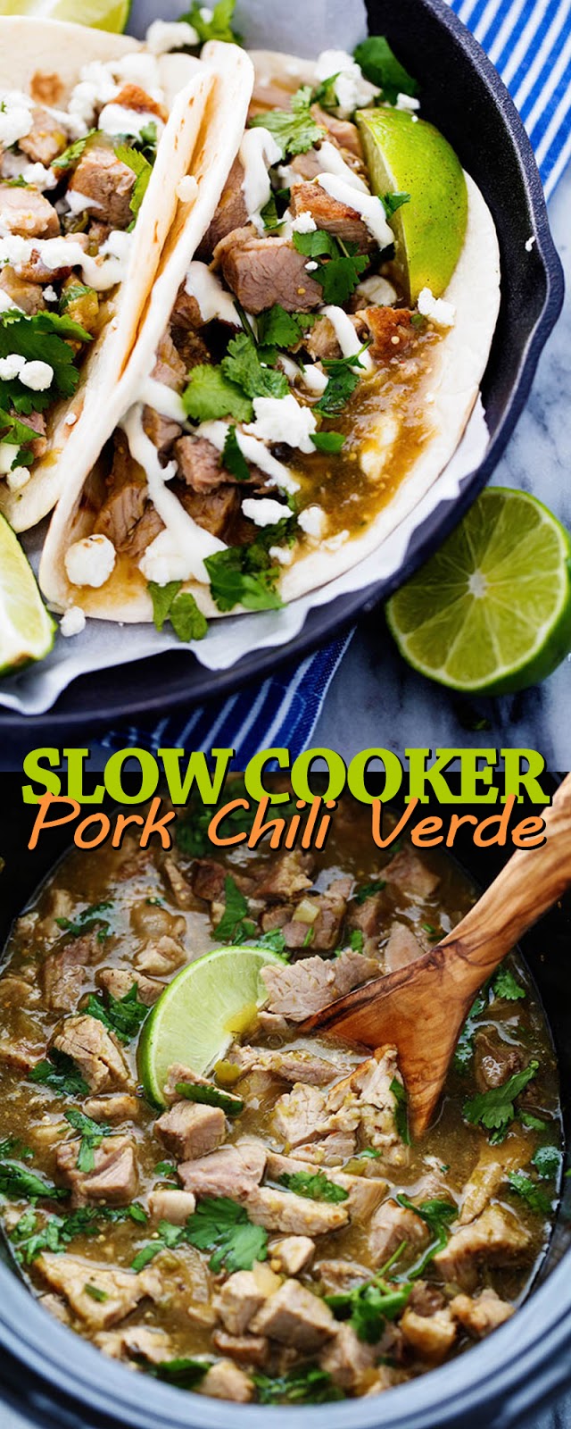 SLOW COOKER PORK CHILI VERDE