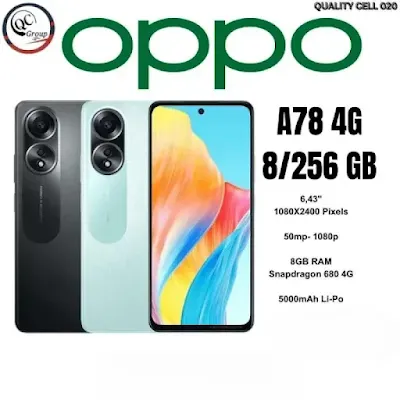 OPPO A78 4G - Ponsel Keren dengan Pengisian Daya Super Cepat!