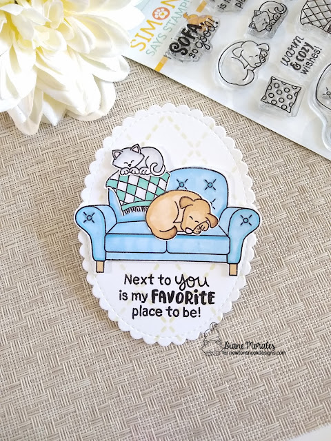 Card by Diane Morales | Warm & Cozy Wishes Stamp Set Exclusive Collaboration Stamp Set for Simon Says Stamp by Newton's Nook Designs #newtonsnook #handmade