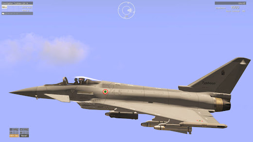 Arma3用イタリア軍MODのEuroFighter Typhoon戦闘機