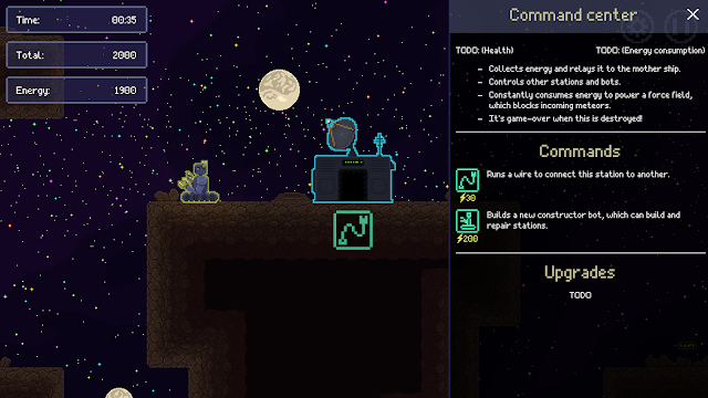 A screenshot from Meteor Power showing the new info-panel contents.