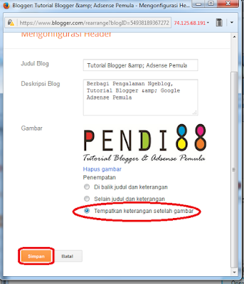 cara menambahkan gambar di header blog