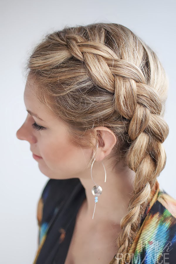  model  kepang  rambut  dutch side braid hairstyle tutorial 