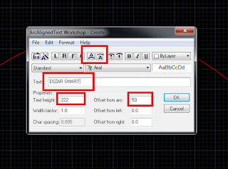 tutorial Autocad arctext