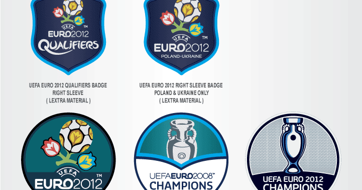 Football teams shirt and kits fan: Updated UEFA Euro 2012 Sleeve Badge Sets