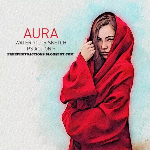 aura-watercolor-sketch-photoshop-action