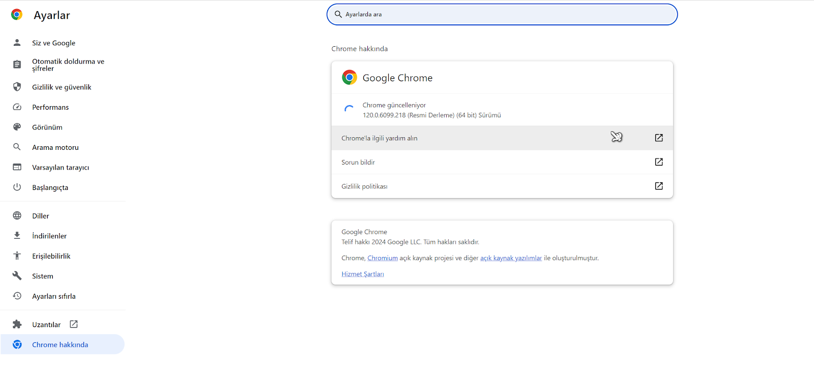 Google Chrome 120