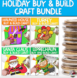 holiday math crafts to help students work on money skills