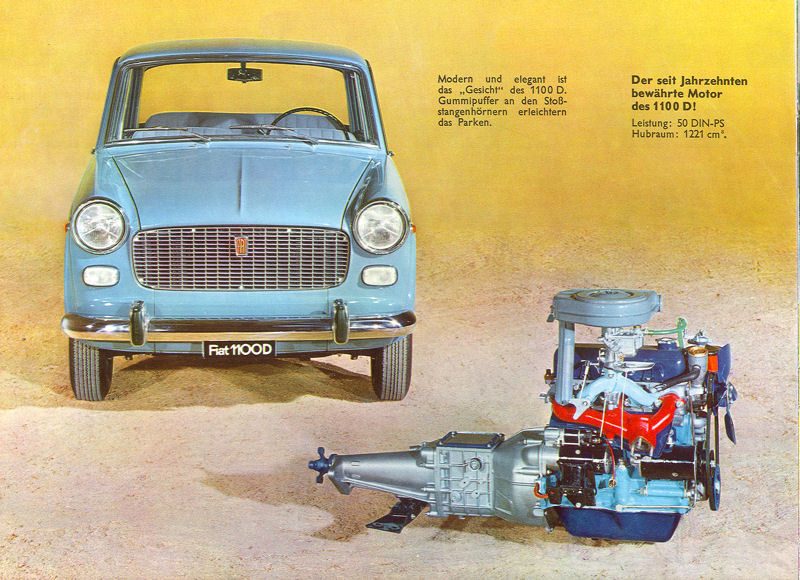 1962 Fiat 1100 D. Fiat 1100 D - 103 G (1962-1965