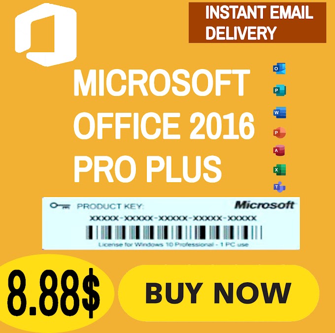 OFFICE  2016 PRO PLUS LICENSE KEY LIFETIME AND ONLINE ACTIVATION ALL LANGUAGES INSTANT EMAIL SEND