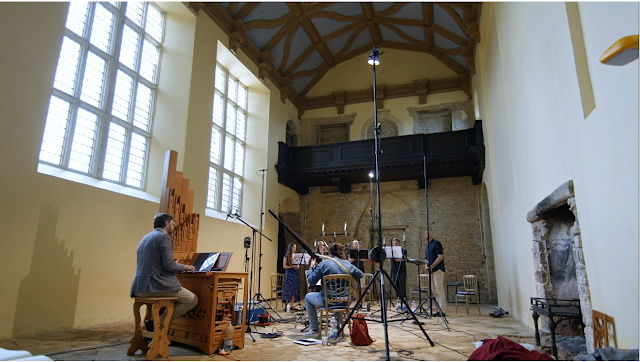 Recording session at Kirby Hall for Solomon's Knot's disc of music by George Jeffreys